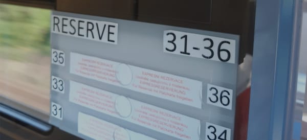 Rezervace míst k sezení ve vlacích Českých drah