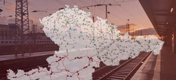 Poloha a zpoždění vlaků v České republice